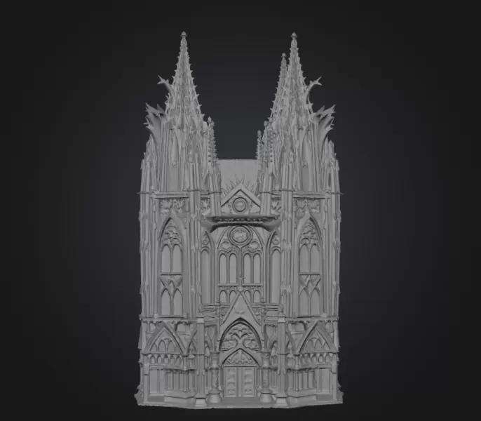 Gothic cathedral - Model preview 3