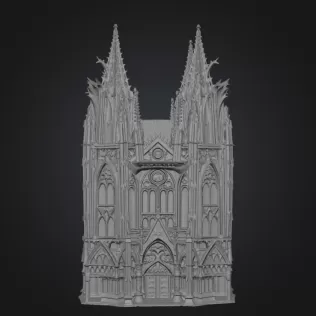Gothic cathedral - Model thumbnail 3