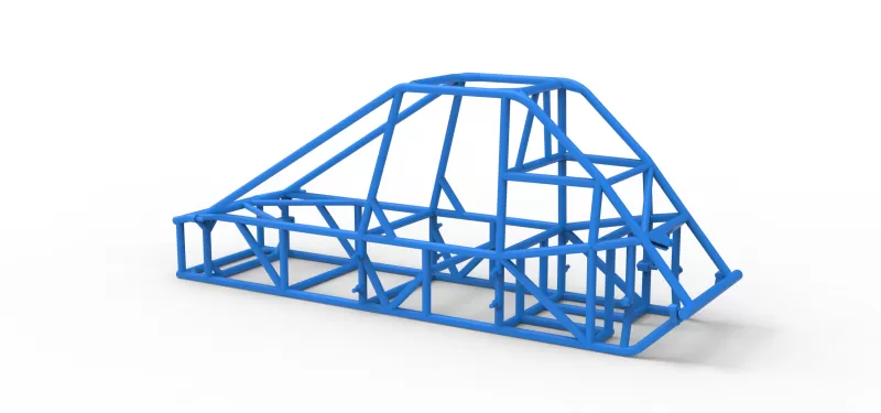 Frame of Experimental Pavement Silver Crown Car V3 Scale 1:25 - Model preview 9