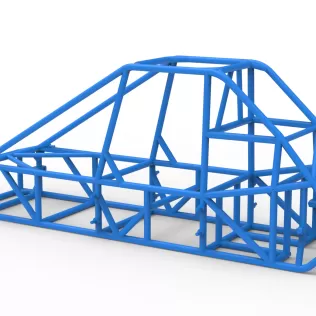 Frame of Experimental Pavement Silver Crown Car V3 Scale 1:25 - Model thumbnail 9