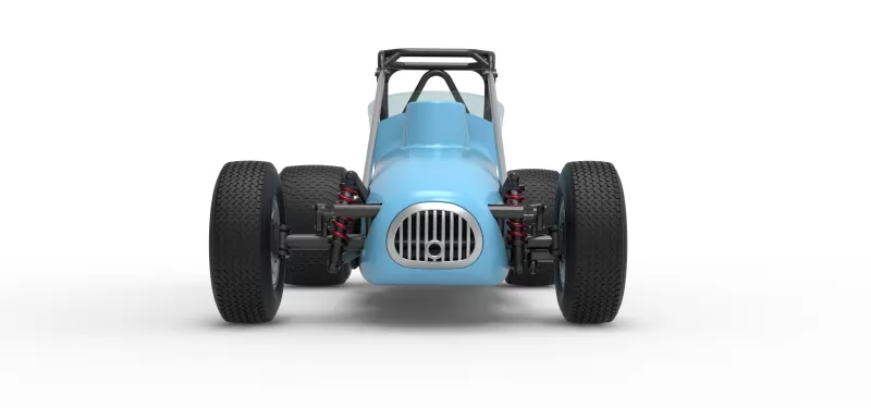 Dirt Silver Crown Champ car Scale 1:25 - Model preview 7