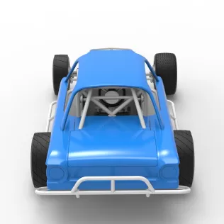 Vintage Dirt Modified stock car Version 10 Scale 1:25 - Model thumbnail 17