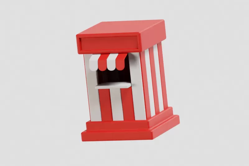 Ticket Booth - Model preview 7