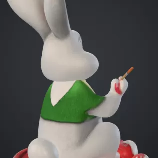 Hase bemalt ei - Model thumbnail 3