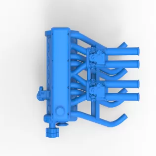 Engine of Vintage dragster Scale 1:25 - Model thumbnail 7