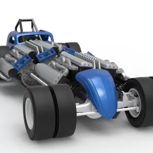 Vintage AWD Dragster Scale 1:25 - Model thumbnail 26