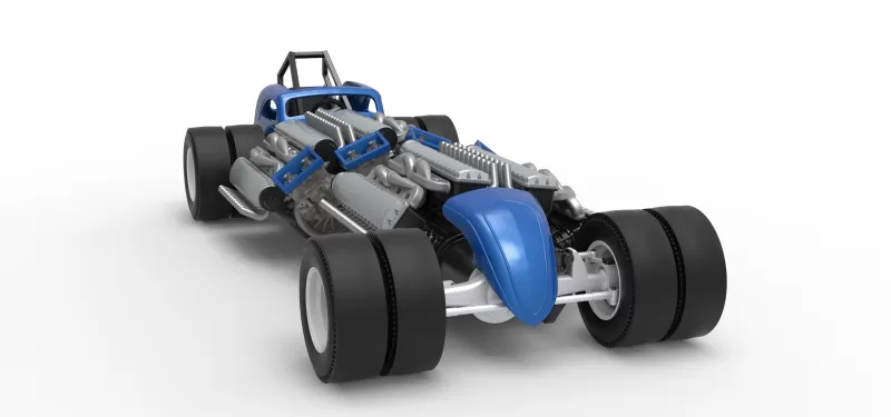 Vintage AWD Dragster Scale 1:25 - Model preview 26