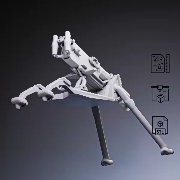 Maxim MG 08 Machine Gun #RoZ - Model preview 3