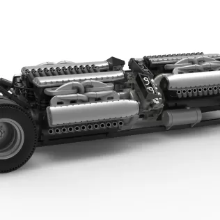 Vintage AWD Dragster Base Scale 1:25 - Model thumbnail 19