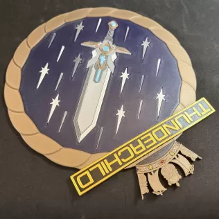 HMS Thunderchild AD01 Ship's Badge Wall Plaque - Model thumbnail 3