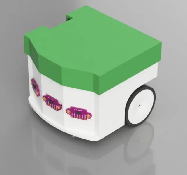 Competition Micromouse Robot – Champion Edition (ESP32 + TOF) - Model preview 2