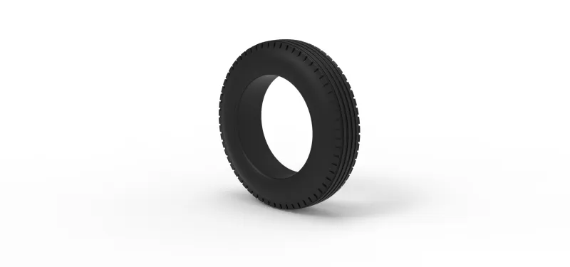 Front tire of Vintage Champ car Version 1 Scale 1:25 - Model preview 7