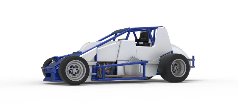 Pavement Silver Crown Car Scale 1:25 - Model preview 2