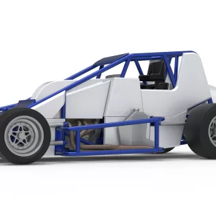 Pavement Silver Crown Car Scale 1:25 - Model thumbnail 2