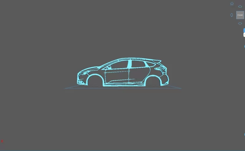 Ford - Focus ST MK3 2016 Wall Art - Model preview 1
