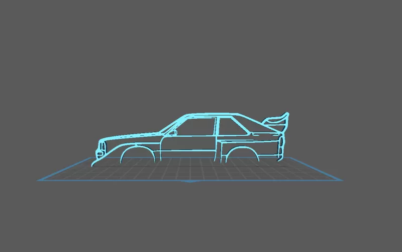 Audi - Quattro Wall Art - Model preview 2