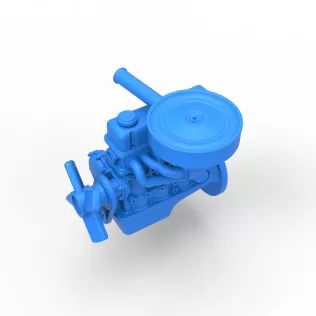 Engine of New Zealand Ministock car Scale 1:25 - Model thumbnail 2