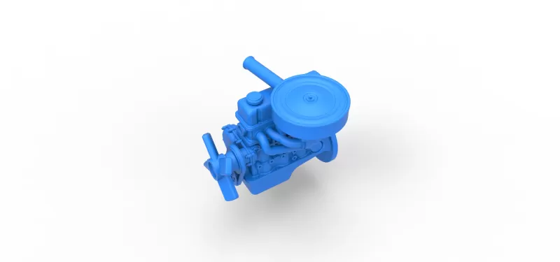 Engine of New Zealand Ministock car Scale 1:25 - Model preview 2