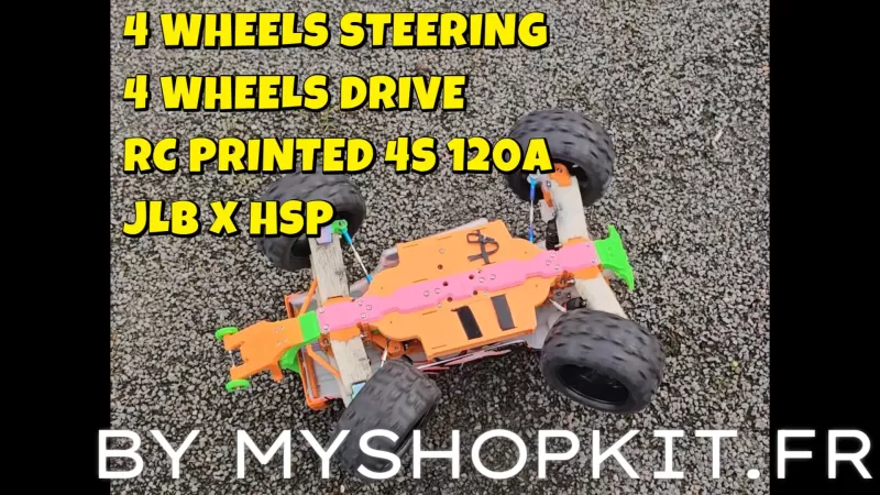 V6 JLB X HSP TRUGGY 1:8 4WS 4WD (4 WHEEL STEERING) - Model preview 13