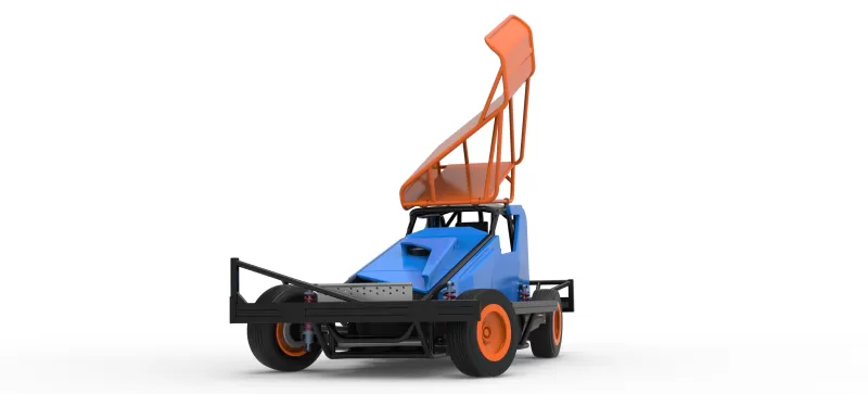 BriSCA Formula 1 Stock Car for Dirt while turning V2 Scale 1:25 - Model preview 6