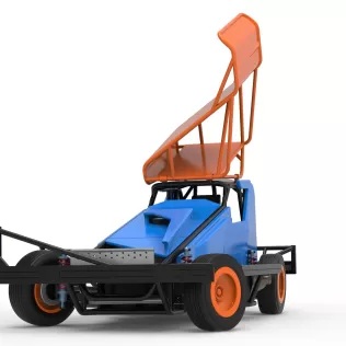BriSCA Formula 1 Stock Car for Dirt while turning V2 Scale 1:25 - Model thumbnail 6