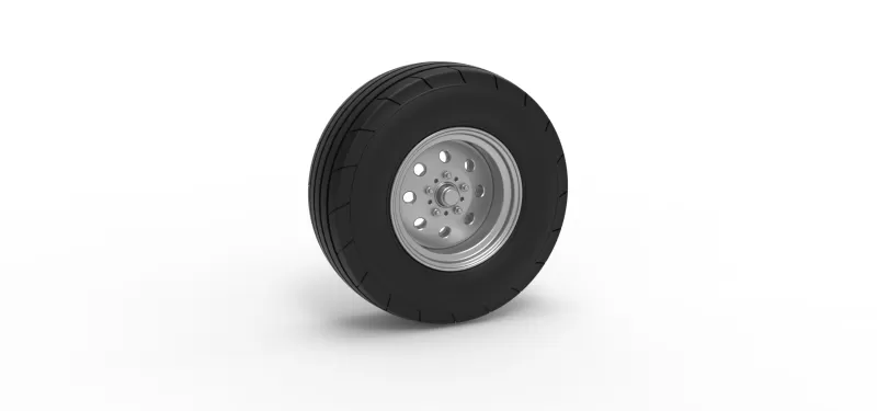 Front tractor wheel Version 4 Scale 1:25 - Model preview 1