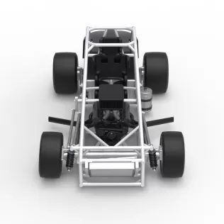 Experimental Pavement Silver Crown Car Base Version 3 Scale 1:25 - Model thumbnail 8