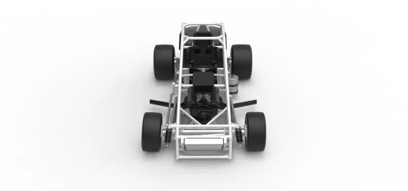 Experimental Pavement Silver Crown Car Base Version 3 Scale 1:25 - Model preview 8