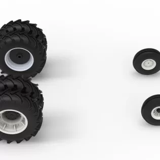 Wheel Set of Racing Combine Harvester Version 2 Scale 1:25 - Model thumbnail 5