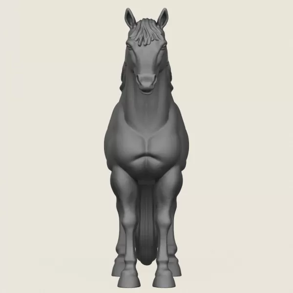 Horse Print Ready 3D Model - Model preview 2