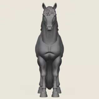 Horse Print Ready 3D Model - Model thumbnail 2