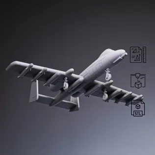 A-10 Warthog Attack Aircraft #RoZ - Model thumbnail 2