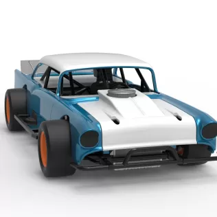 Vintage Asphalt Modified stock car V11 Scale 1:25 - Model thumbnail 26