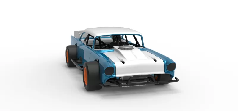 Vintage Asphalt Modified stock car V11 Scale 1:25 - Model preview 26