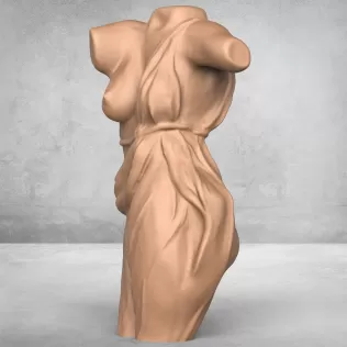 Woman Dancer Body Statue - Model thumbnail 4