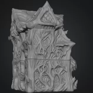 Lovecraftian Monster Building STL File for 3D Printing - Model thumbnail 11