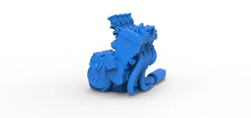 Engine of Three Quarter Midget Scale 1:25 - Model preview 4