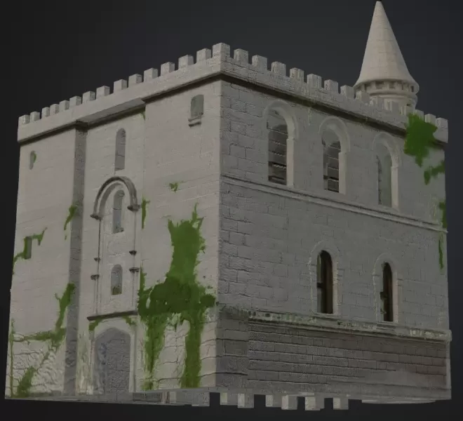Burgruine,teiweise eingestürzt - Model preview 4