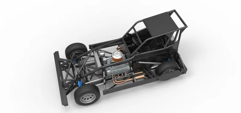 New Zealand Superstock car Base Version 4 Scale 1:25 - Model preview 4