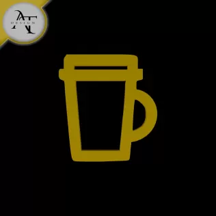 Simple Coffee Cup Symbol - 2D Art