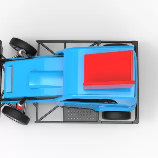 New Zealand Ministock car while turning Version 3 Scale 1:25 - Model thumbnail 11