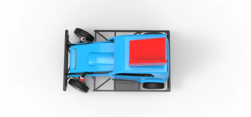 New Zealand Ministock car while turning Version 3 Scale 1:25 - Model preview 11