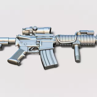 M4 SOPMOD with ACOG - Model thumbnail 2