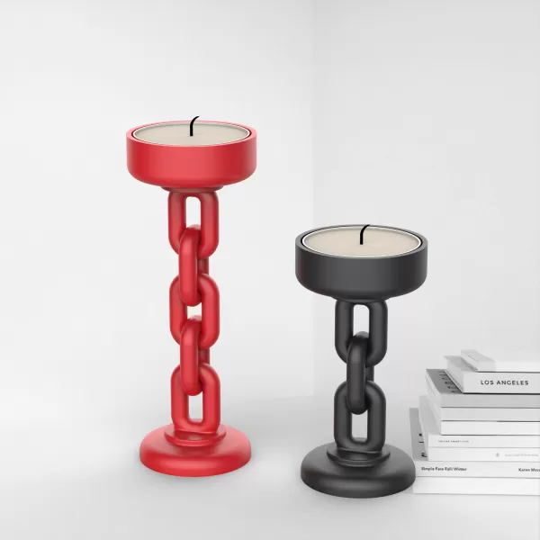 Chain Candle Holder Tealight, 2 Size Set, Chain Candlestick - Model preview 2