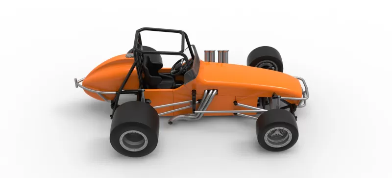 Vintage Pavement Sprint car Scale 1:25 - Model preview 23