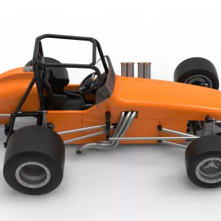Vintage Pavement Sprint car Scale 1:25 - Model thumbnail 23