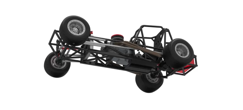 Vintage Dirt Modified stock car Base Version 6 Scale 1:25 - Model preview 3