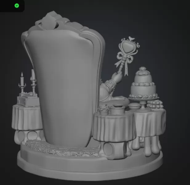 Royal Dragon Queen STL File for 3D Print - Model preview 10