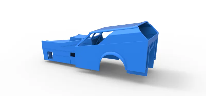 Shell of Vintage Dirt Modified stock car Version 7 Scale 1:25 - Model preview 9