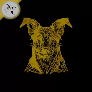 Dog - Geometric - 2D Wall Art Decor